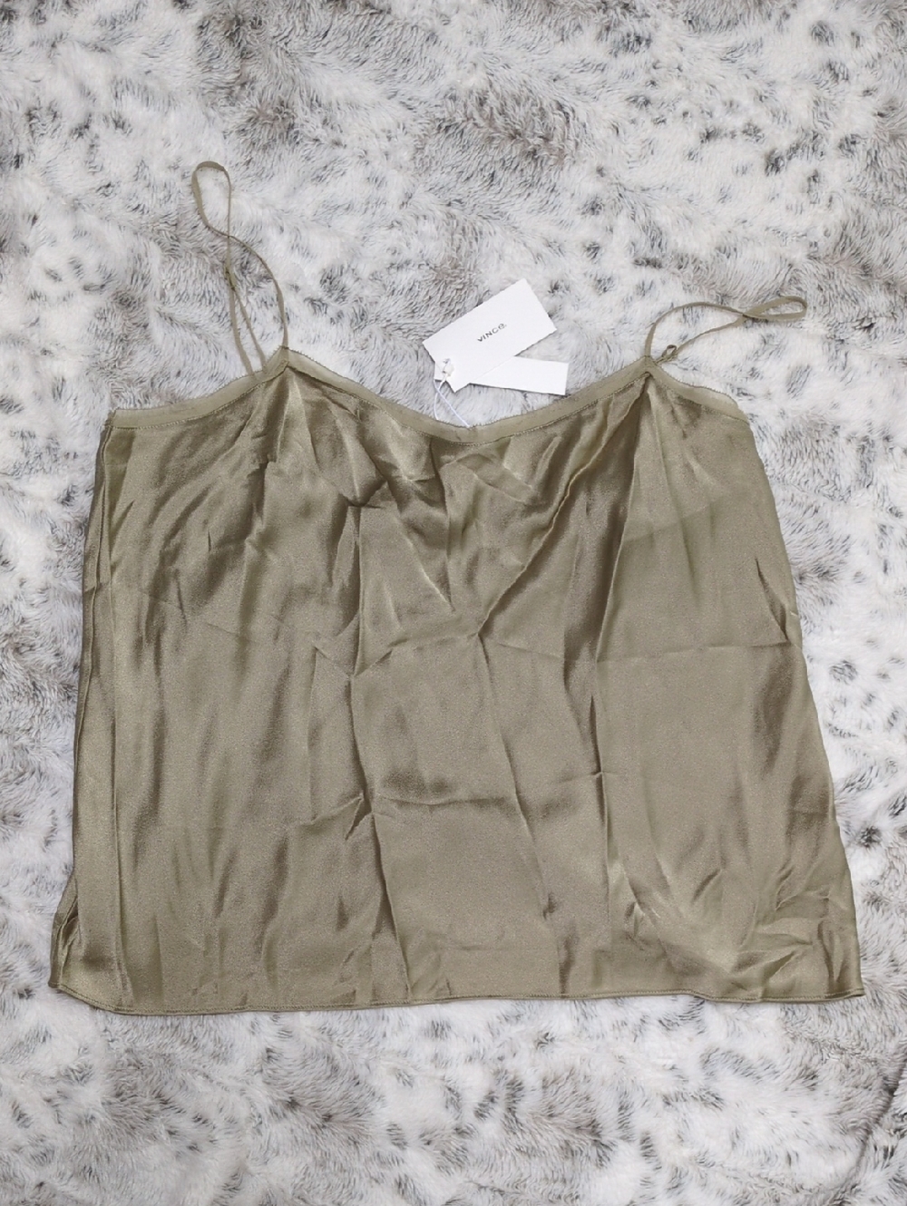 $10 MOVING SALE! Vince Olive Satin Cowl Camisole
